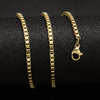 24inch Stainless Steel Snake/Box/Flower basket/Curb/Flat/Twisted Chains Necklace For Men Jewelry Accessories