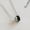 25 Sterling Silver Cylindrical Zircon Necklace For Women Pendants & Necklaces Choker Necklace Jewelry Necklace