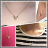 26 Letter V Pendant Necklace Women's Necklace Metal Pendant Accessories Party Jewelry Three Colors