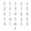 26pcs/set from A TO Z Stainless Steel Gothic Letter Charms Gothic Style Initial Pendant Mini Jewelry Alphabet DIY Accessories