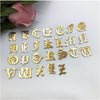 26pcs/set from A TO Z Stainless Steel Gothic Letter Charms Gothic Style Initial Pendant Mini Jewelry Alphabet DIY Accessories