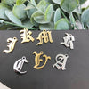 26pcs/set from A TO Z Stainless Steel Gothic Letter Charms Gothic Style Initial Pendant Mini Jewelry Alphabet DIY Accessories