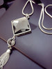 2COLOR Fashion long section sweater chain necklace Fine jewelry Crystals from Swarovski female hanging chain jewelry
