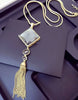 2COLOR Fashion long section sweater chain necklace Fine jewelry Crystals from Swarovski female hanging chain jewelry