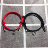 2PCS/Set Alloy Couple Magnetic Ball Bracelet Simple Creative Stainless Steel Friendship Rope Chain Couple Bracelet Jewelry Gift