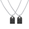 2PCS plastiChain Necklace Building Brick Love Heart Pendant Necklace for Women Men Couple 2021 Valentine's Gift Trendy Necklaces