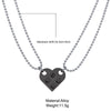 2PCS plastiChain Necklace Building Brick Love Heart Pendant Necklace for Women Men Couple 2021 Valentine's Gift Trendy Necklaces