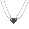 2PCS plastiChain Necklace Building Brick Love Heart Pendant Necklace for Women Men Couple 2021 Valentine's Gift Trendy Necklaces