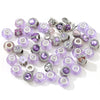 2Pcs/50Pcs/100Pcs Mixed Delivery Purple Glass Beads Charms Fit Original Brand Bracelets Necklaces For Women DIY Jewelry Making