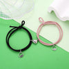 2Pcs Couple Minimalist Heart Lovers Matching Friendship Bracelet Rope Braided Magnetic Distance Bracelet Kit Lover Jewelry