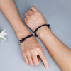 2Pcs Friendship Rope Braided Distance Couple Magnetic Bracelet Kit Lover Jewelry T4MD