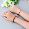 2Pcs Friendship Rope Braided Distance Couple Magnetic Bracelet Kit Lover Jewelry T4MD