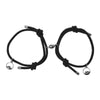 2Pcs Friendship Rope Braided Distance Couple Magnetic Bracelet Kit Lover Jewelry T4MD