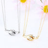 2Pcs Hold Hands Magnetic Couple Necklace Lovers Hand in Hand Pendant Necklace for Women Men Jewelry Gift 2021 Trend