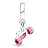 2Pcs/Lot Dumbbell and Heart Charm Pendant DIY Brand Beads Fit Original DIY Bracelets Necklaces Jewelry For Women 2022 Newest