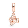 2Pcs/Lot Heart-shaped Winged Angel Pendant Charm Beads Fit DIY Original Bracelets Bangles For Women Girlfriend Jewelry Making