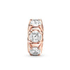 2Pcs/Lot Rose Gold Shining Claws Zircon Charms Beads Fit Original Brand Silver Color Bracelets Necklaces Women DIY Jewelry