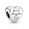 2Pcs/Lot Silver Color Love Heart Charm Beads Fits Original DIY Bracelets Necklaces For Women Wife Friend Father Mother Jewelry