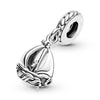 2Pcs/Lot Silver Color Sailboat Charm Beads Pendant Fit DIY Original Bracelets Necklaces For Women Jewelry Making Special Offer