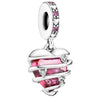 2Pcs/Lot Silver Plated Boy Girl Bestfriends Beads Pendant Fit Original Brand Charms Bracelets for Women Valentine's Day Jewelry