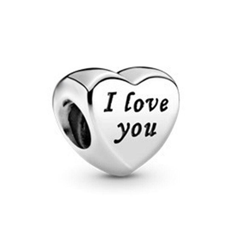 2Pcs/Lot Silver Plated Boy Girl Bestfriends Beads Pendant Fit Original Brand Charms Bracelets for Women Valentine's Day Jewelry