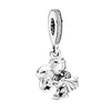 2Pcs/Lot Silver Plated Boy Girl Bestfriends Beads Pendant Fit Original Brand Charms Bracelets for Women Valentine's Day Jewelry