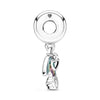 2Pcs/Lot Silver Plated Rainbow Of Love Pendant Charm Beads Fit DIY Original Bracelets Bangle For Women Girlfriend Jewelry Making