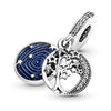 2Pcs/Lot Tree&quot; Moon Star River Combo Charm Beads Pendant Fit DIY Original Bracelets Necklaces For Women Men Jewelry Accessories