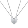2Pcs Love Heart-to-Heart Magnetic Couple Necklace For Women and Men Long Distance Love Charm Pendant Necklaces Set Lovers Gifts