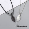 2Pcs Love Heart-to-Heart Magnetic Couple Necklace For Women and Men Long Distance Love Charm Pendant Necklaces Set Lovers Gifts
