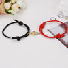 2Pcs/Set Lover Bracelet Adjustable Paired Magnet Braclet Romantic Hold Hands Couple Braslet Gift For Girlfriend Joias