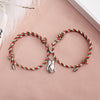 2Pcs/Set Lover Bracelet Adjustable Paired Magnet Braclet Romantic Hold Hands Couple Braslet Gift For Girlfriend Joias