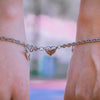 2Pcs/Set Magnet Couple Bracelets Heart Attraction Bracelet Stainless Steel Charm Jewelry Gifts Magnetic Love Bracelet