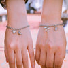 2Pcs/Set Magnet Couple Bracelets Heart Attraction Bracelet Stainless Steel Charm Jewelry Gifts Magnetic Love Bracelet