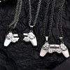 2Pcs/Set Magnetic Game Controller Couple Necklace with Gold/Silver Color PS4 Game Console Pendant Necklace Valentine's Day Gift