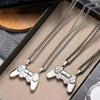 2Pcs/Set Magnetic Game Controller Couple Necklace with Gold/Silver Color PS4 Game Console Pendant Necklace Valentine's Day Gift