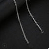 2Pcs Skateboard Necklace Men's Pendant Stainless Steel Titanium Steel European and American Street Hip Hop Hiphop Jewelry