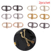 2Pcs/lot Metal Handbags Shoulder Chain Adjustable Shortening Buckle Bag Hook Bag Hardware Accessories
