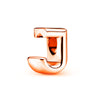 2Pcs/lot Rose Gold 26 English Letters Charm Beads DIY Bracelets Necklaces For Women Men Wife Sister Jewelry Accessories Gift