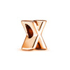 2Pcs/lot Rose Gold 26 English Letters Charm Beads DIY Bracelets Necklaces For Women Men Wife Sister Jewelry Accessories Gift