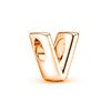 2Pcs/lot Rose Gold 26 English Letters Charm Beads DIY Bracelets Necklaces For Women Men Wife Sister Jewelry Accessories Gift