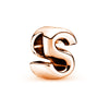 2Pcs/lot Rose Gold 26 English Letters Charm Beads DIY Bracelets Necklaces For Women Men Wife Sister Jewelry Accessories Gift