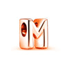 2Pcs/lot Rose Gold 26 English Letters Charm Beads DIY Bracelets Necklaces For Women Men Wife Sister Jewelry Accessories Gift