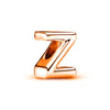 2Pcs/lot Rose Gold 26 English Letters Charm Beads DIY Bracelets Necklaces For Women Men Wife Sister Jewelry Accessories Gift