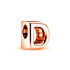 2Pcs/lot Rose Gold 26 English Letters Charm Beads DIY Bracelets Necklaces For Women Men Wife Sister Jewelry Accessories Gift