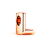 2Pcs/lot Rose Gold 26 English Letters Charm Beads DIY Bracelets Necklaces For Women Men Wife Sister Jewelry Accessories Gift