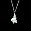 2Pcs/set Cute Anime Couple necklace Sweetheart Pendant Necklace Rainbow Broken Hip Hop Jewelry for Friends Gift