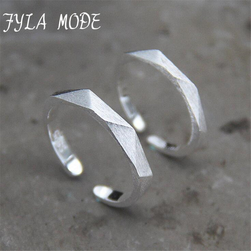 2mm 2.90MM Width Difficult Multi Facet Hi-Tech Scratch Proof Original 925 Pure Silver Wedding Sterling Silver Ring FYS017