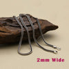 2mm Fox Tail Chain 925 Sterling Silver Necklace Men Jewelry Rope Pendant Necklace Women Gift Fine Silver N6