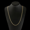 2mm Men Flat Chain Necklace For Women Gold Color Jewelry Necklaces Charms Jewellery 16 18 20 22 24 26 28 30 inch  M283